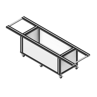31-RPD3-5 MODULAR SOLUTIONS CASTER 3 IN, RIGID TOP PLATE TOP FLAT PLATE/BALL BEARING